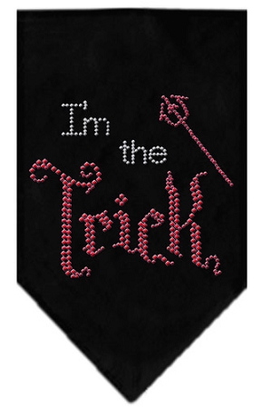 I'm the Trick Rhinestone Bandana Black Large